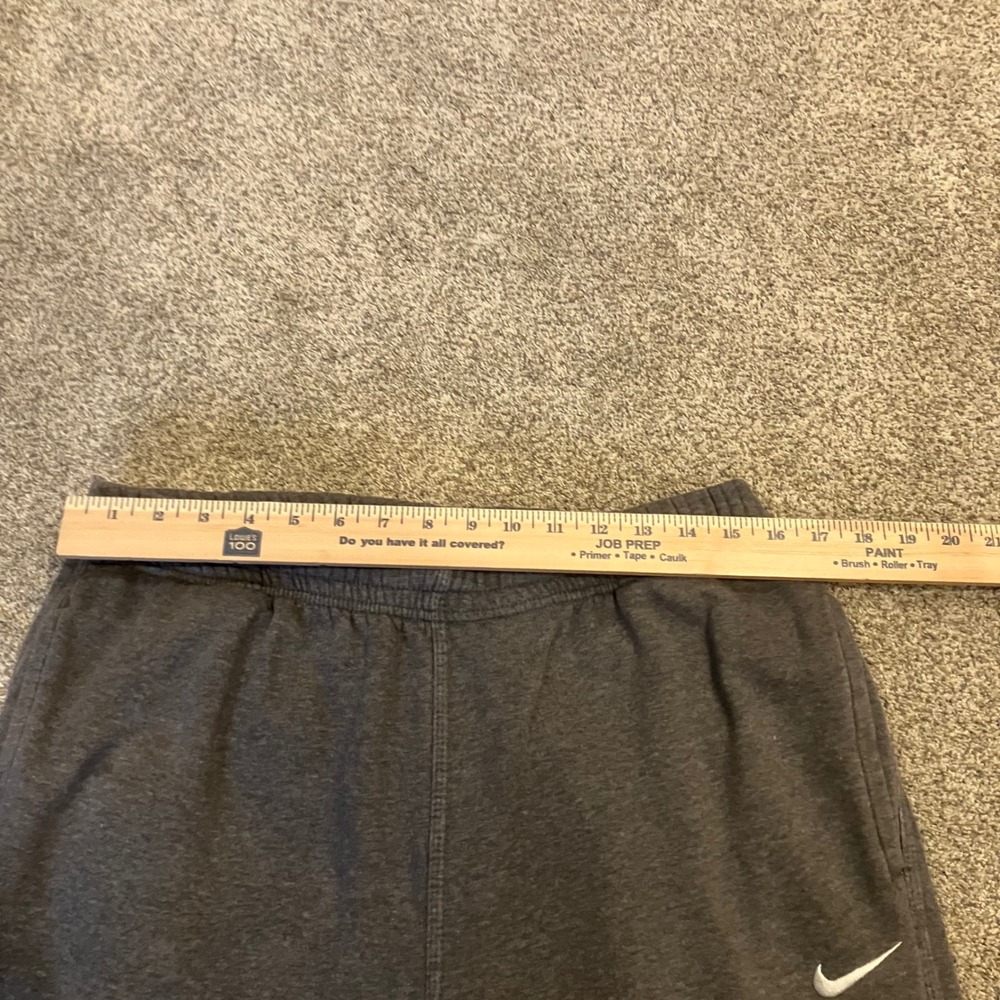 Nike Women's Sweatpants Charcoal Gray Straight Leg Embroidered Swoosh Large - Picture 12 of 14